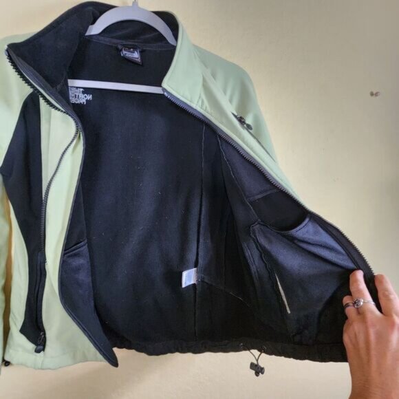 North Face Jacket Womens Small Lime Green Summit Series Casual Soft Shell Ladies - Picture 9 of 11